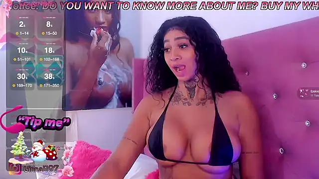 Snapshot of GinnaBolton chatting on December 7, 3:52 pm GinnaBolton online show from December 7, 3:52 pm