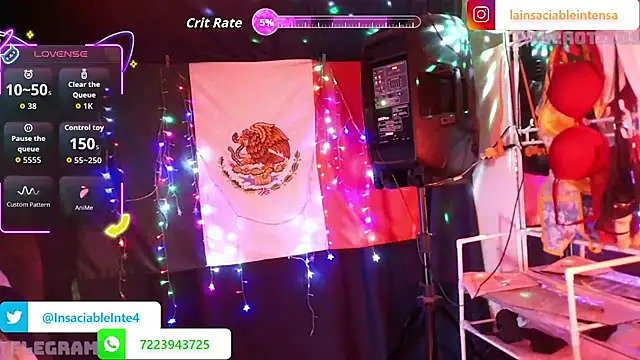 LaInsaciableIntensa online show from April 17, 1:52 am