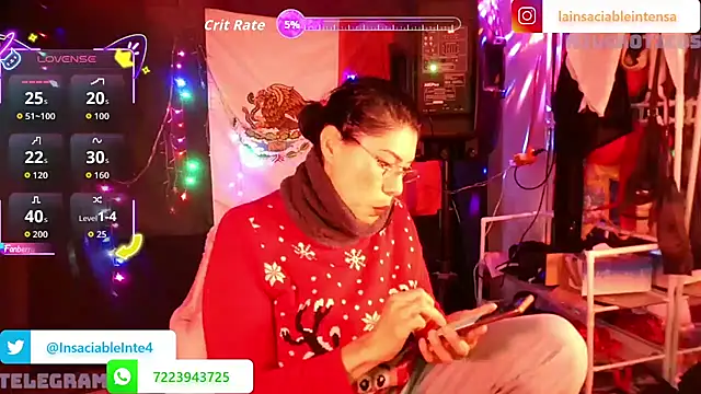 LaInsaciableIntensa online show from April 23, 1:51 am