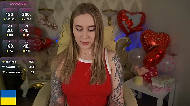 Snapshot of ArolinaNight chatting on February 15, 1:10 am ArolinaNight online show from February 15, 1:10 am