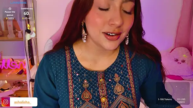 ashalisha online show from September 13, 2:50 pm