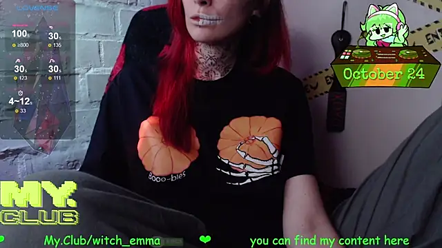 Witch Emma online show from October 24, 8:27 pm