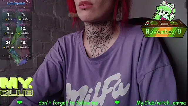 Witch Emma online show from November 8, 10:37 am