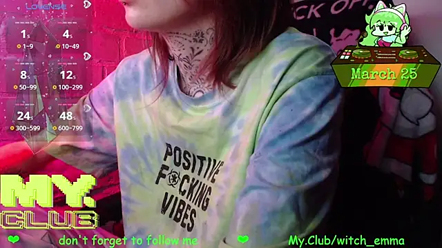 Witch Emma online show from March 25, 9:15 am