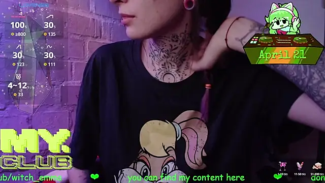 Witch Emma online show from April 21, 6:55 pm