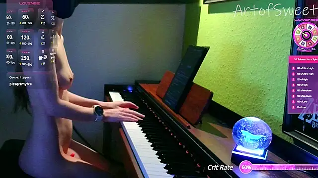 Snapshot of ArtofSweet chatting on February 2, 8:08 pm ArtofSweet online show from February 2, 8:08 pm