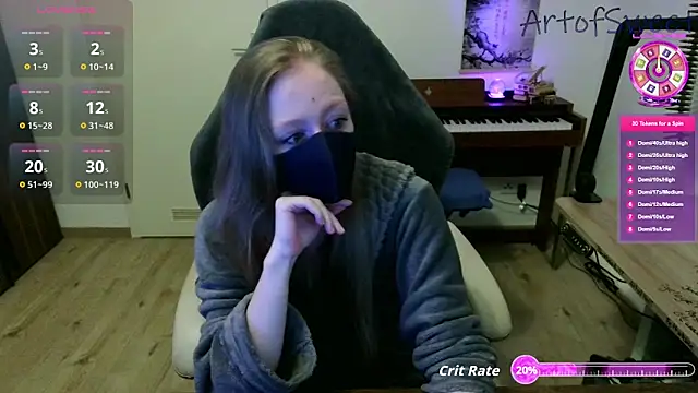 Snapshot of ArtofSweet chatting on September 9, 6:18 pm ArtofSweet online show from September 9, 6:18 pm