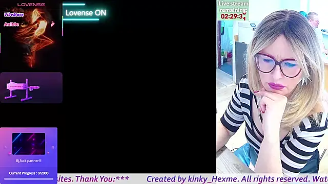 kinky Hexme online show from March 6, 10:01 am