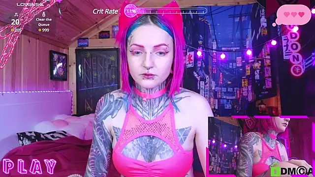 Snapshot of NekoCyber chatting on December 11, 8:15 am NekoCyber online show from December 11, 8:15 am