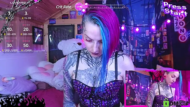 Snapshot of NekoCyber chatting on March 16, 5:25 am NekoCyber online show from March 16, 5:25 am