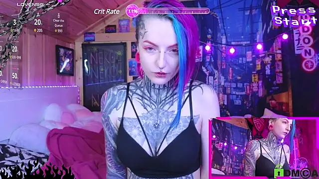 Snapshot of NekoCyber chatting on March 22, 5:39 am NekoCyber online show from March 22, 5:39 am