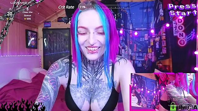 Snapshot of NekoCyber chatting on March 23, 5:00 am NekoCyber online show from March 23, 5:00 am