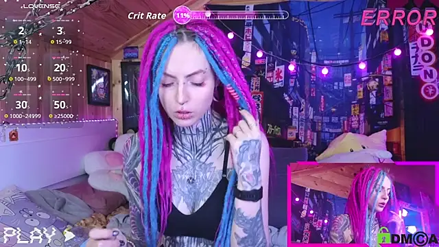 Snapshot of NekoCyber chatting on September 10, 4:34 am NekoCyber online show from September 10, 4:34 am