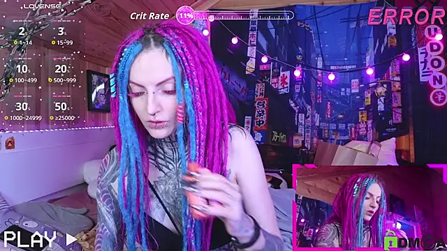 Snapshot of NekoCyber chatting on September 21, 4:47 am NekoCyber online show from September 21, 4:47 am