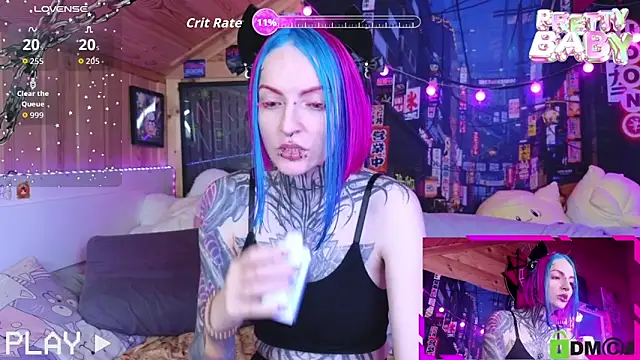 Snapshot of NekoCyber chatting on October 22, 5:08 am NekoCyber online show from October 22, 5:08 am