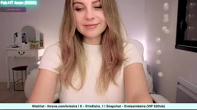 Snapshot of ImKeira chatting on February 2, 8:19 pm ImKeira online show from February 2, 8:19 pm