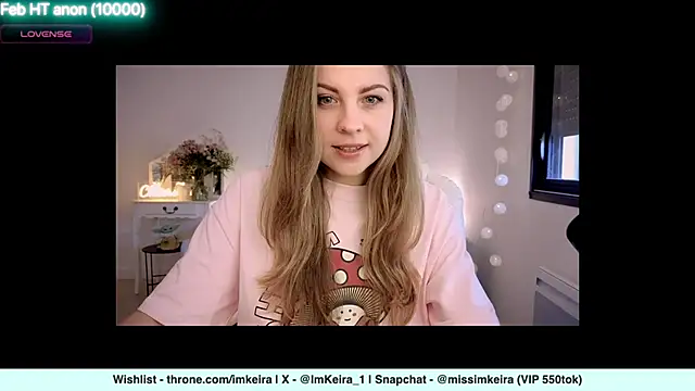 Snapshot of ImKeira chatting on February 22, 11:13 am ImKeira online show from February 22, 11:13 am