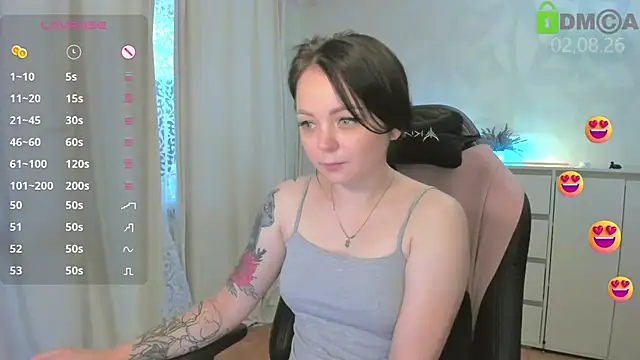 Snapshot of AnnyHoney_ chatting on August 2, 11:30 am AnnyHoney online show from August 2, 11:30 am