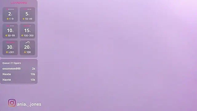 Ania jones online show from December 27, 11:10 pm