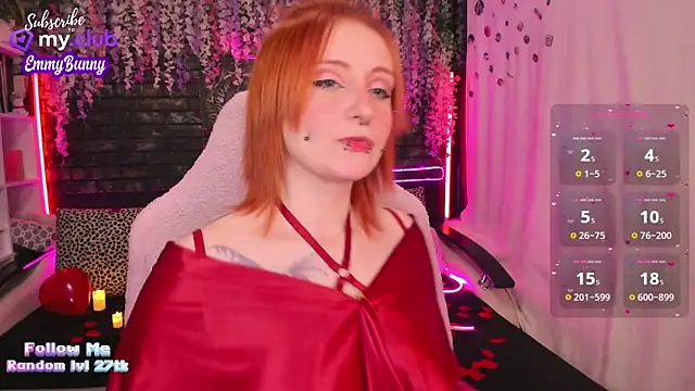 Snapshot of EmmyBunny chatting on February 14, 5:46 pm EmmyBunny online show from February 14, 5:46 pm