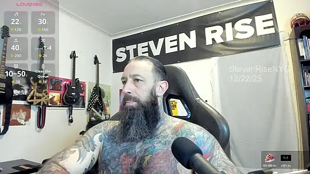 Snapshot of StevenRiseNYC chatting on December 22, 1:52 pm StevenRiseNYC online show from December 22, 1:52 pm