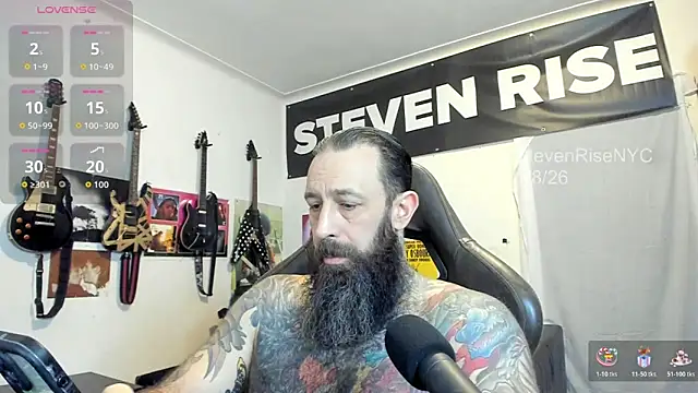 Snapshot of StevenRiseNYC chatting on January 9, 12:57 am StevenRiseNYC online show from January 9, 12:57 am