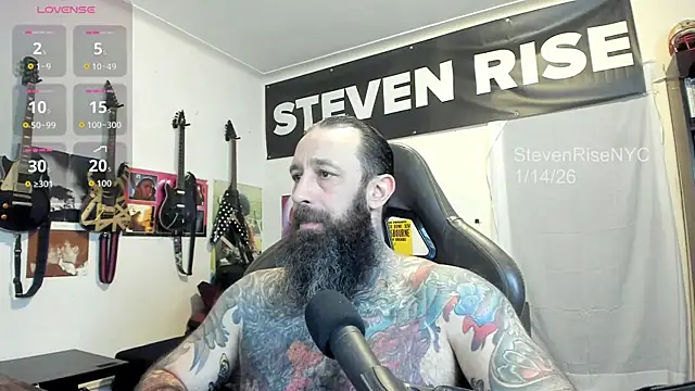 Snapshot of StevenRiseNYC chatting on January 14, 10:25 pm StevenRiseNYC online show from January 14, 10:25 pm