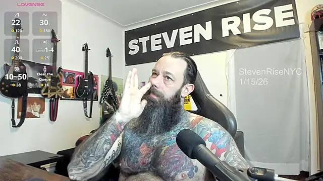 Snapshot of StevenRiseNYC chatting on January 15, 4:11 pm StevenRiseNYC online show from January 15, 4:11 pm