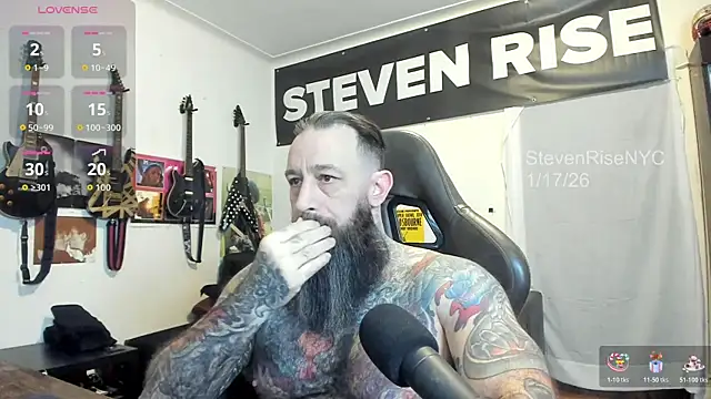 Snapshot of StevenRiseNYC chatting on January 17, 12:43 pm StevenRiseNYC online show from January 17, 12:43 pm