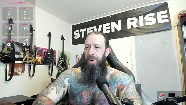 Snapshot of StevenRiseNYC chatting on February 18, 12:23 pm StevenRiseNYC online show from February 18, 12:23 pm