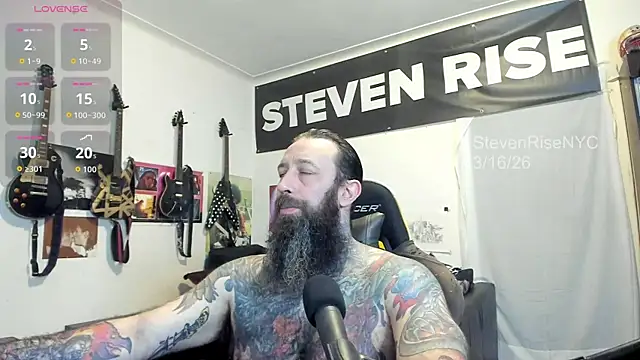 Snapshot of StevenRiseNYC chatting on March 16, 12:09 pm StevenRiseNYC online show from March 16, 12:09 pm